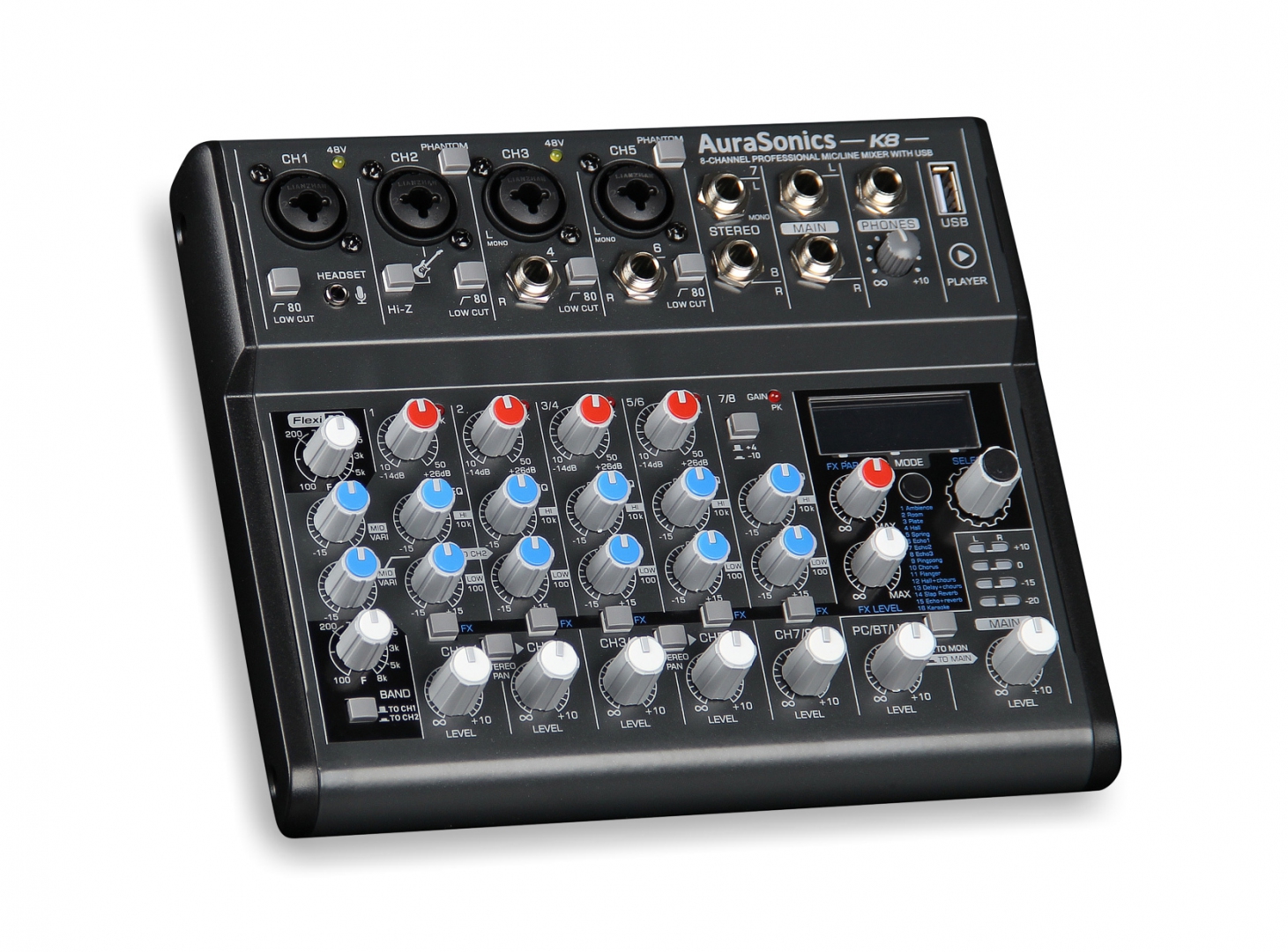AuraSonics K8 компактный микшерный пульт в Сарапуле