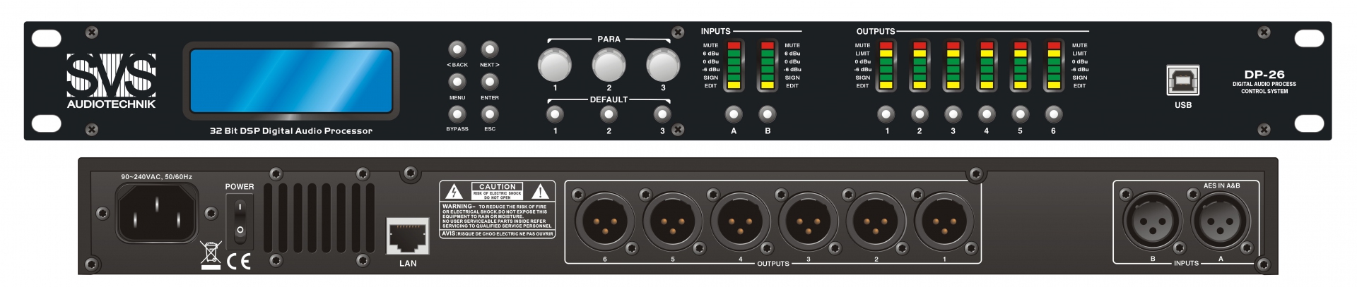 SVS Audiotechnik DP-26 Цифровой процессор: 2 входа 6 выходов в Сарапуле