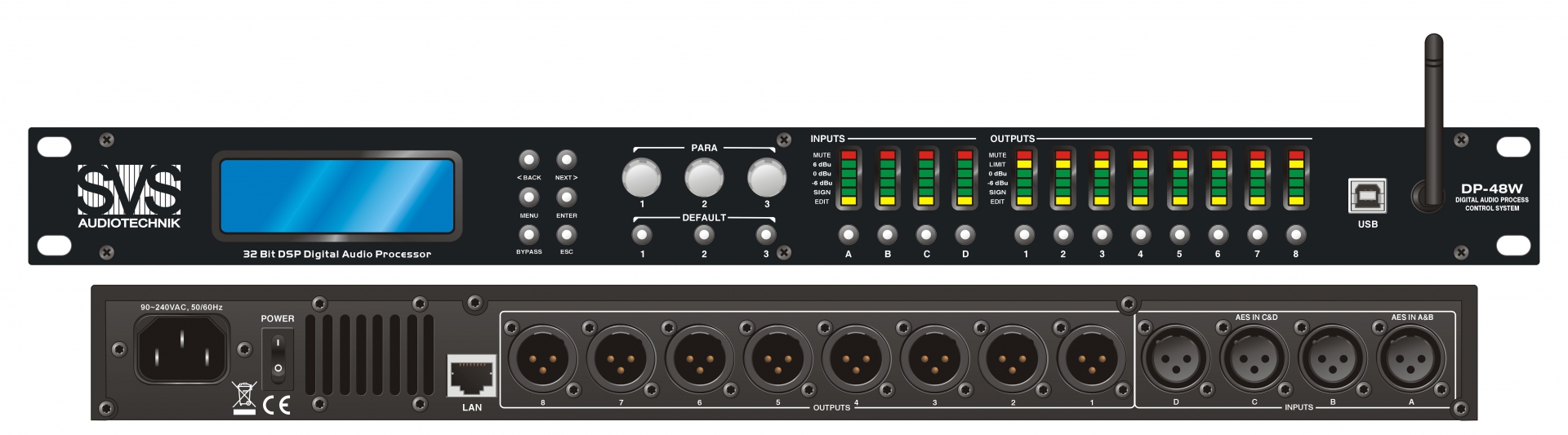 SVS Audiotechnik DP-48W Цифровой процессор: 4 входа 8 выходов в Сарапуле