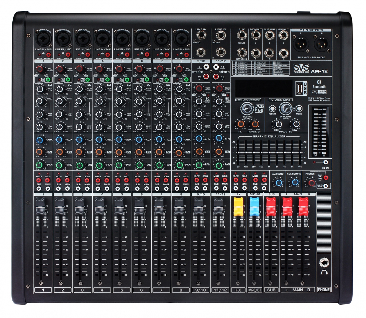 SVS Audiotechnik mixers AM-12 Микшерный пульт аналоговый, 12-канальный в Сарапуле