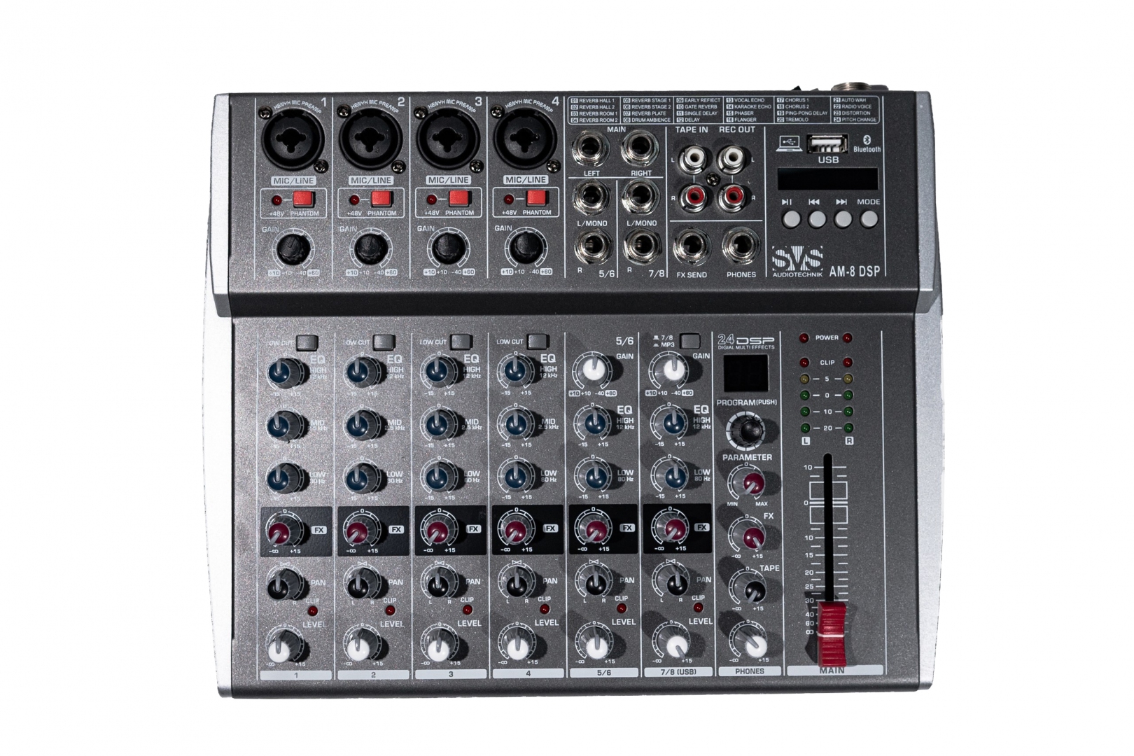 SVS Audiotechnik mixers AM-8 DSP Микшерный пульт аналоговый, 8-канальный в Сарапуле